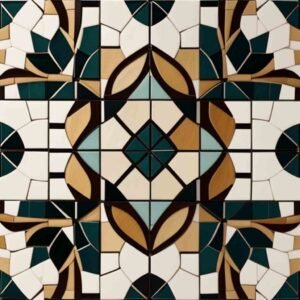 Modern mosaic tiles flooring in a stylish and elegant layout